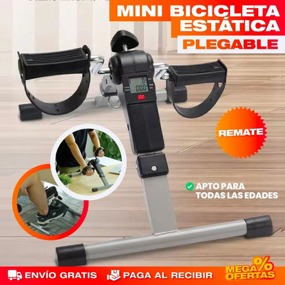 MINI BIBICLETA ESTÁTICA PLEGABLE +🎁 MANUAL DE EJERCICIOS GRATIS!
