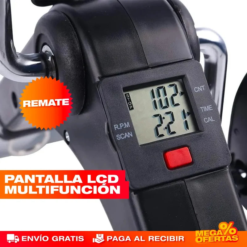 MINI BIBICLETA ESTÁTICA PLEGABLE +🎁 MANUAL DE EJERCICIOS GRATIS!