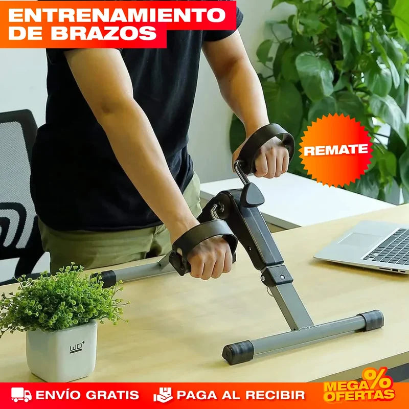 MINI BIBICLETA ESTÁTICA PLEGABLE +🎁 MANUAL DE EJERCICIOS GRATIS!